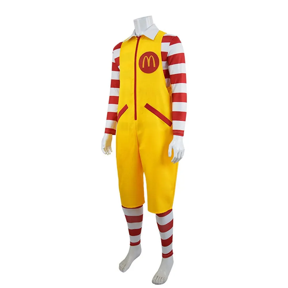 Uncle Ronald McDonald's Cos Costume Cosplay Uniform jumpsuits