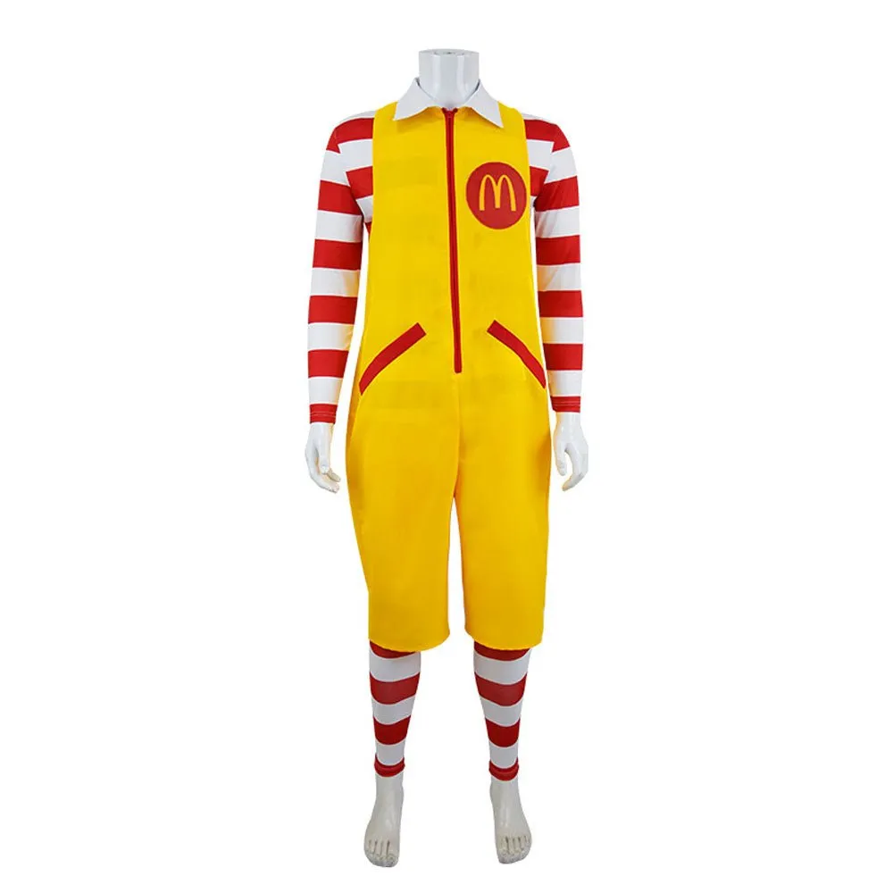 Uncle Ronald McDonald's Cos Costume Cosplay Uniform jumpsuits