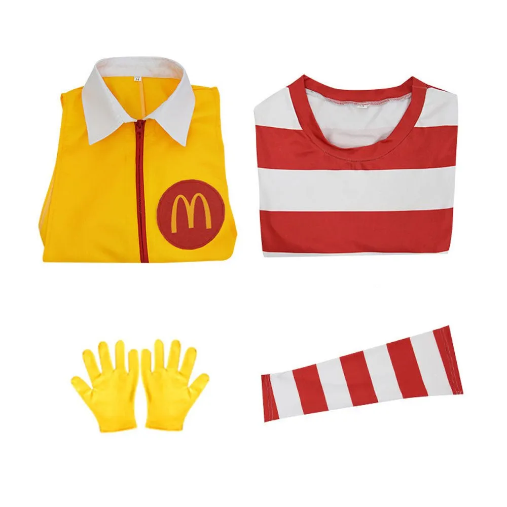 Uncle Ronald McDonald's Cos Costume Cosplay Uniform jumpsuits