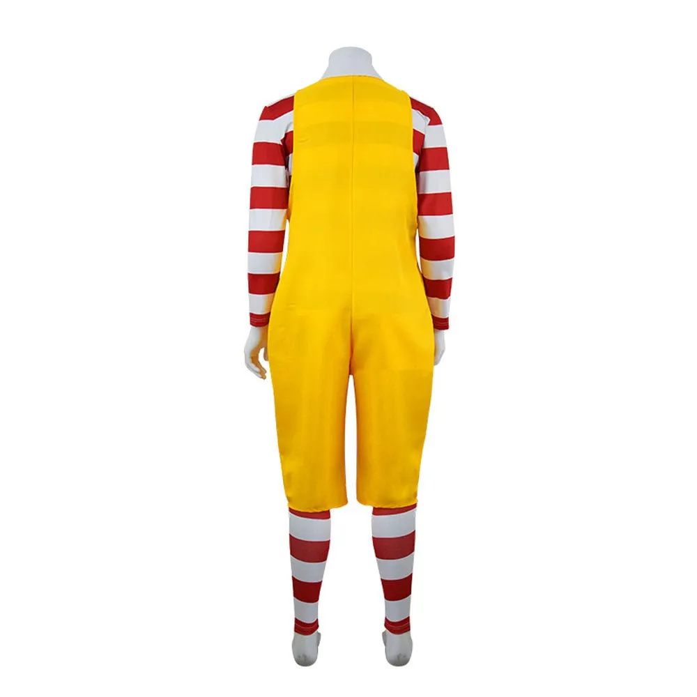 Uncle Ronald McDonald's Cos Costume Cosplay Uniform jumpsuits