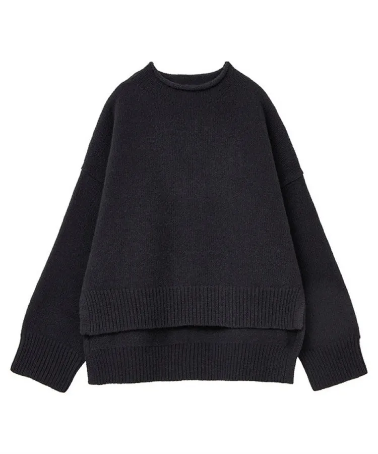 Uniwim skater boy outfits Japanese Wool Sweater Women's Autumn and Winter Split Cape-Shaped Profile Loose Sweater Niche