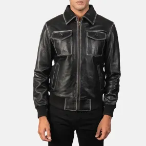 Urban Leather Jacket | Leather Bomber Jacket