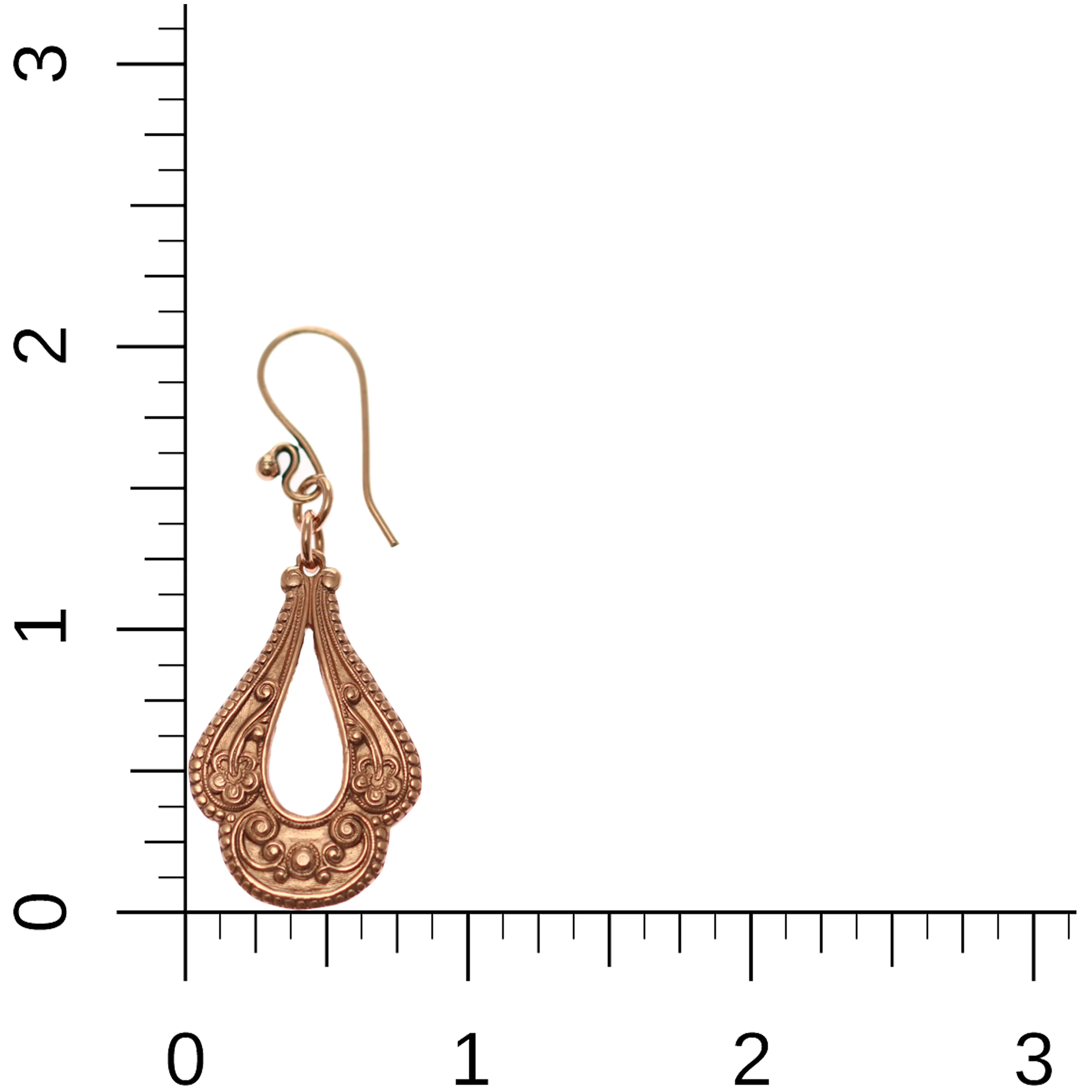 Victorian Open Teardrop Earrings