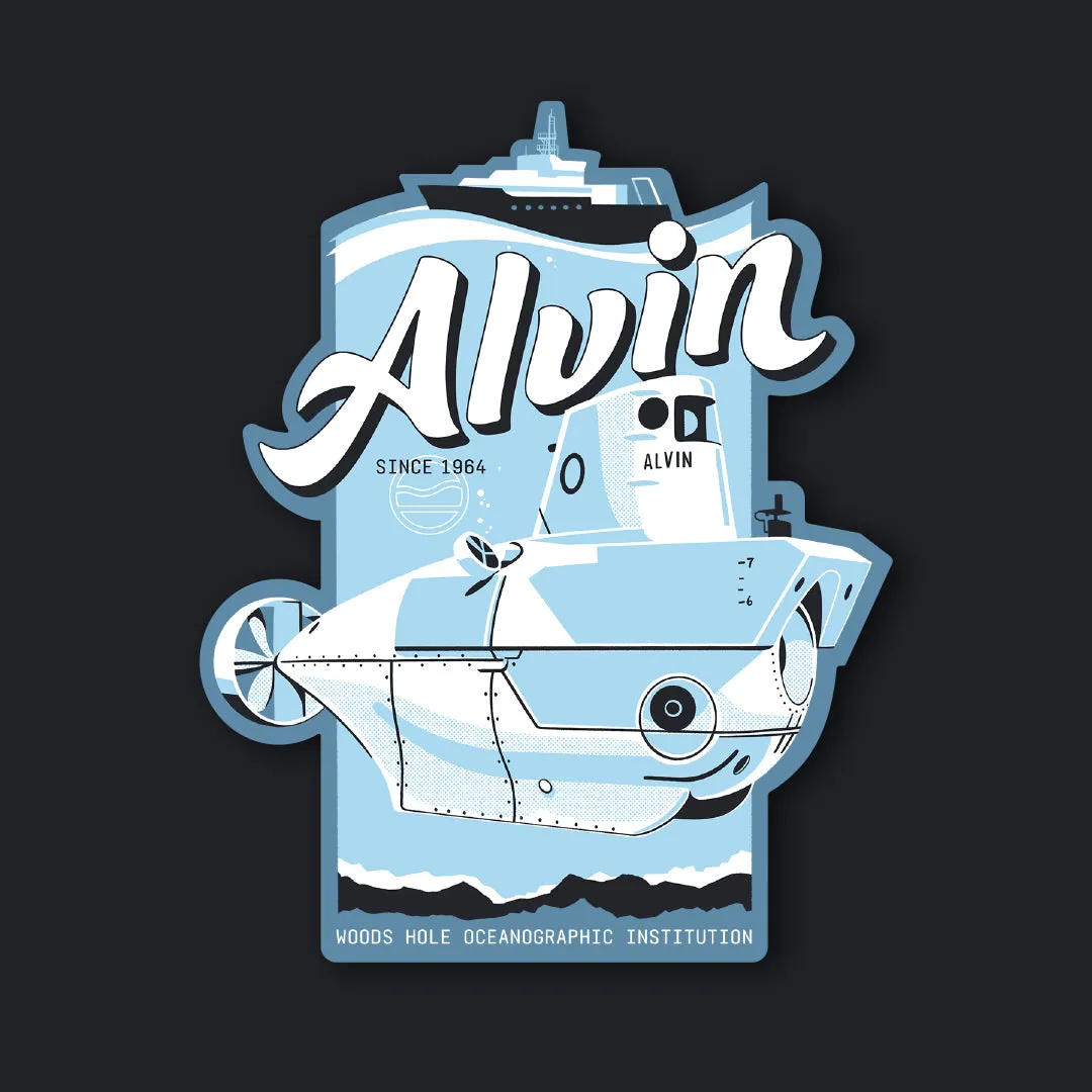 WHOI X CC ALVIN Sticker