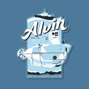 WHOI X CC ALVIN Sticker