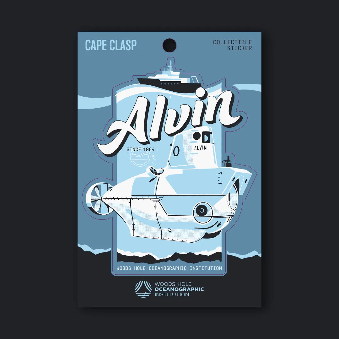 WHOI X CC ALVIN Sticker