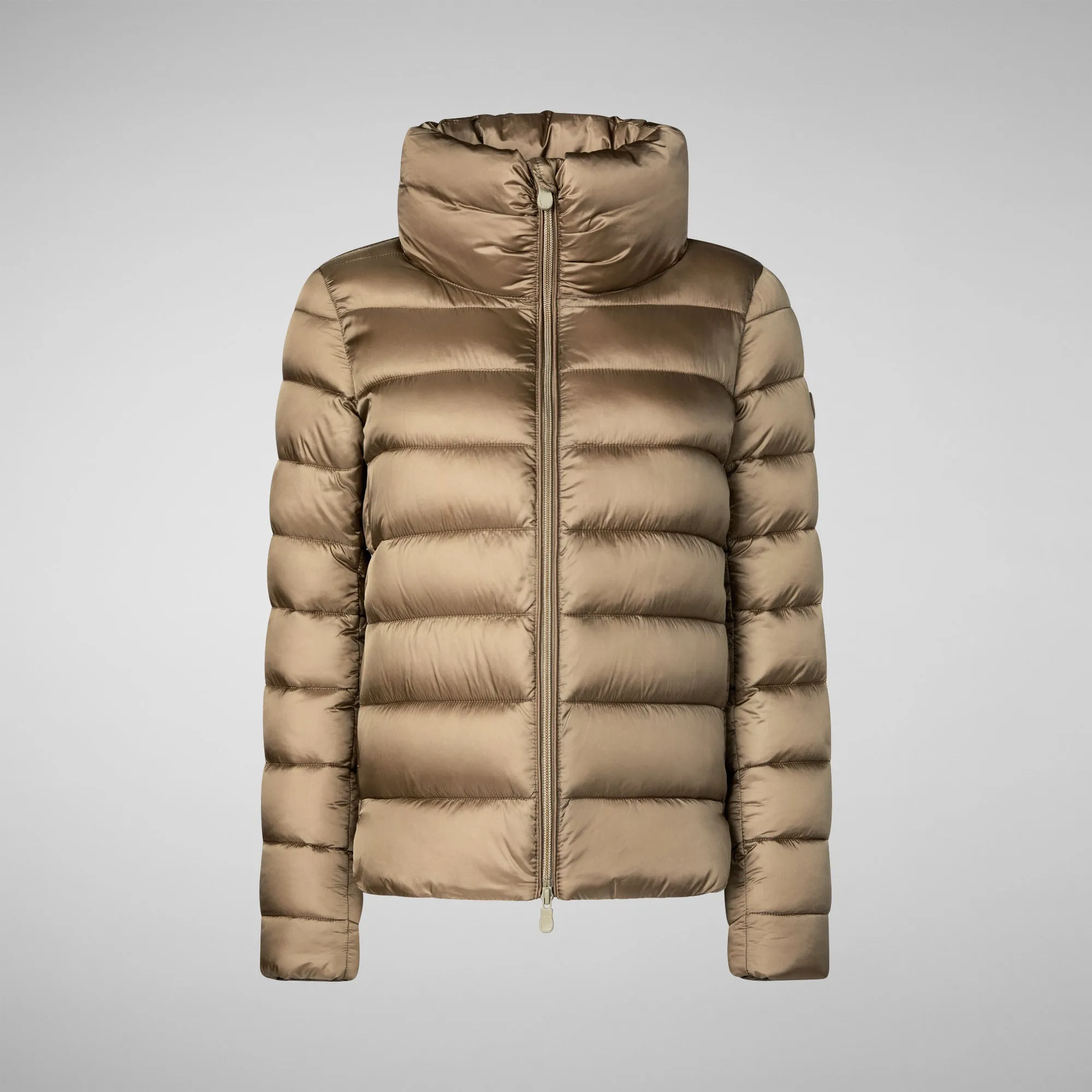 Women's Animal free Puffer Jacket Elsie in Husk green