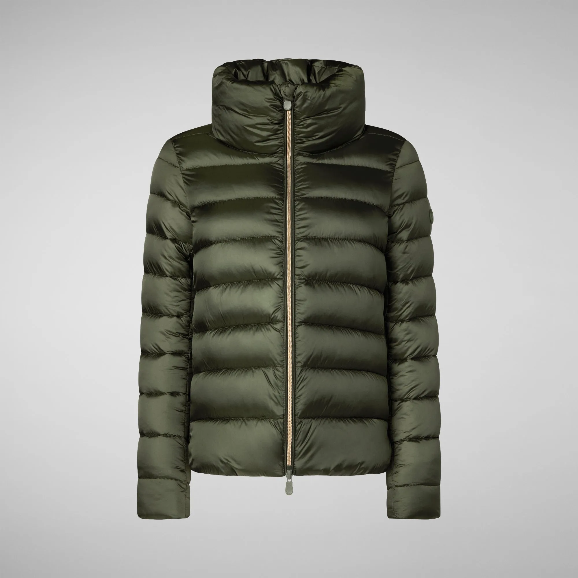 Women's Animal free Puffer Jacket Elsie inPine Green