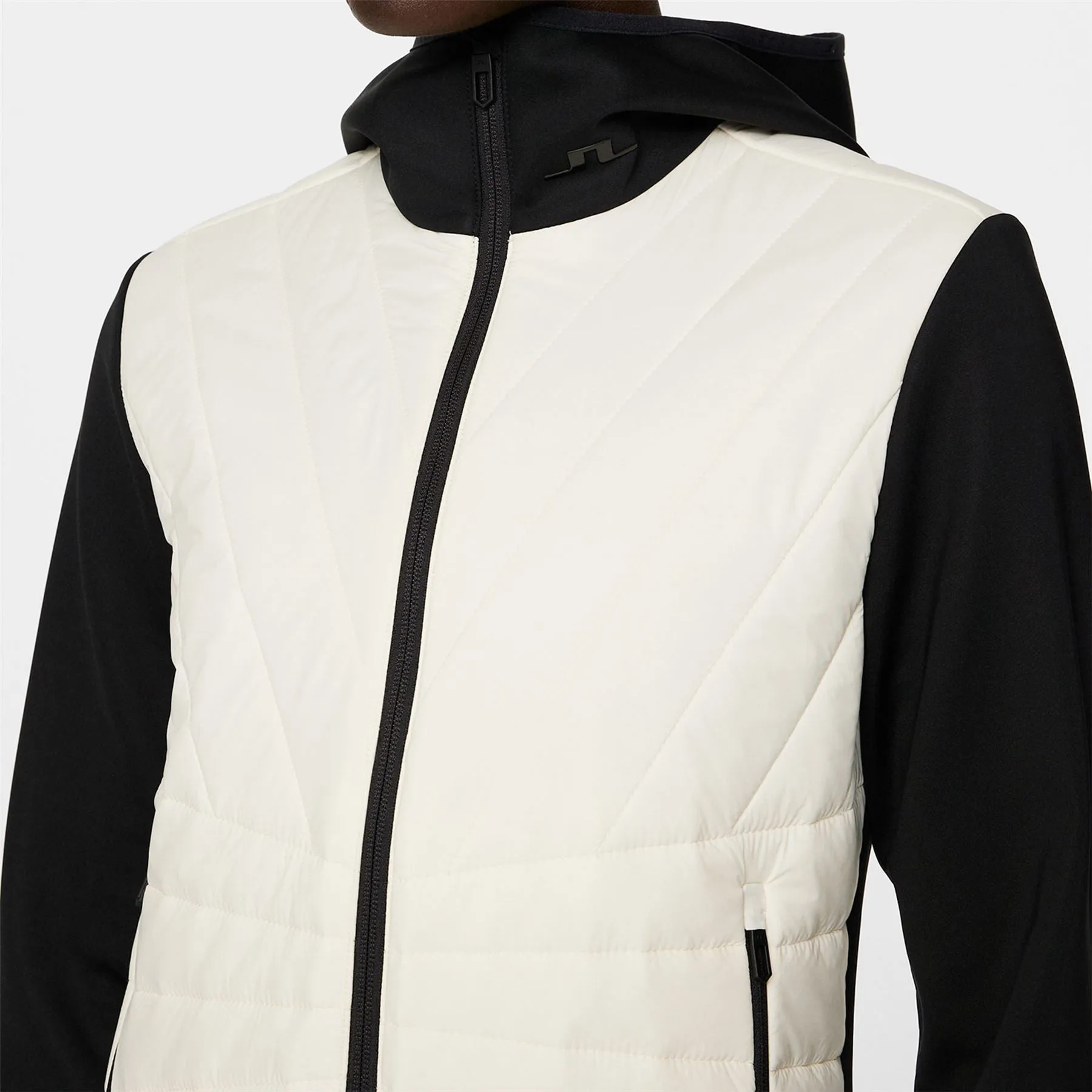 Womens Holma Quilt Hybrid Hood Whisper White - AW24