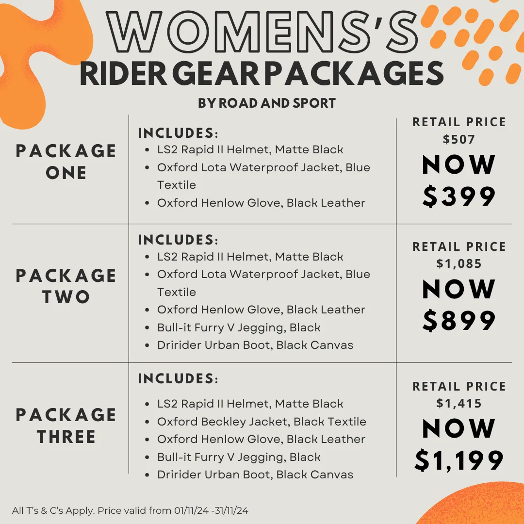 WOMEN'S RIDING GEAR PACKAGE 2