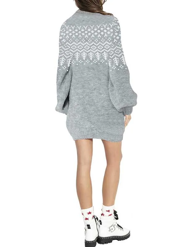 Women's Ugly Christmas Sweaters Dress Cute Oversized Dress