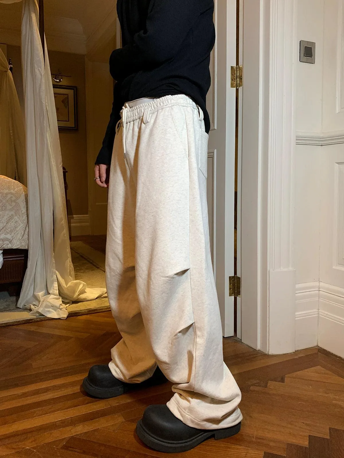 Woo Oversized Gartered Casual Sweatpants