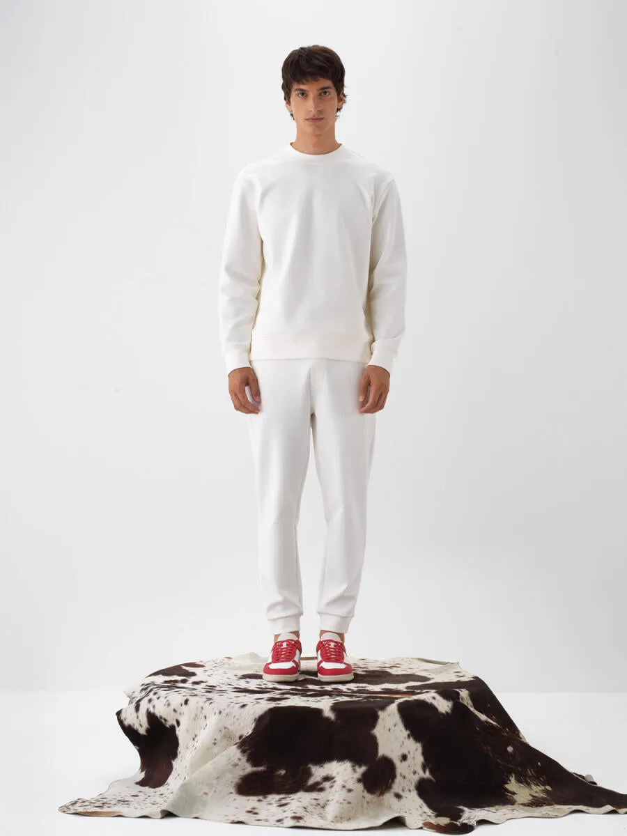 Xint Cotton Basic White Sweater