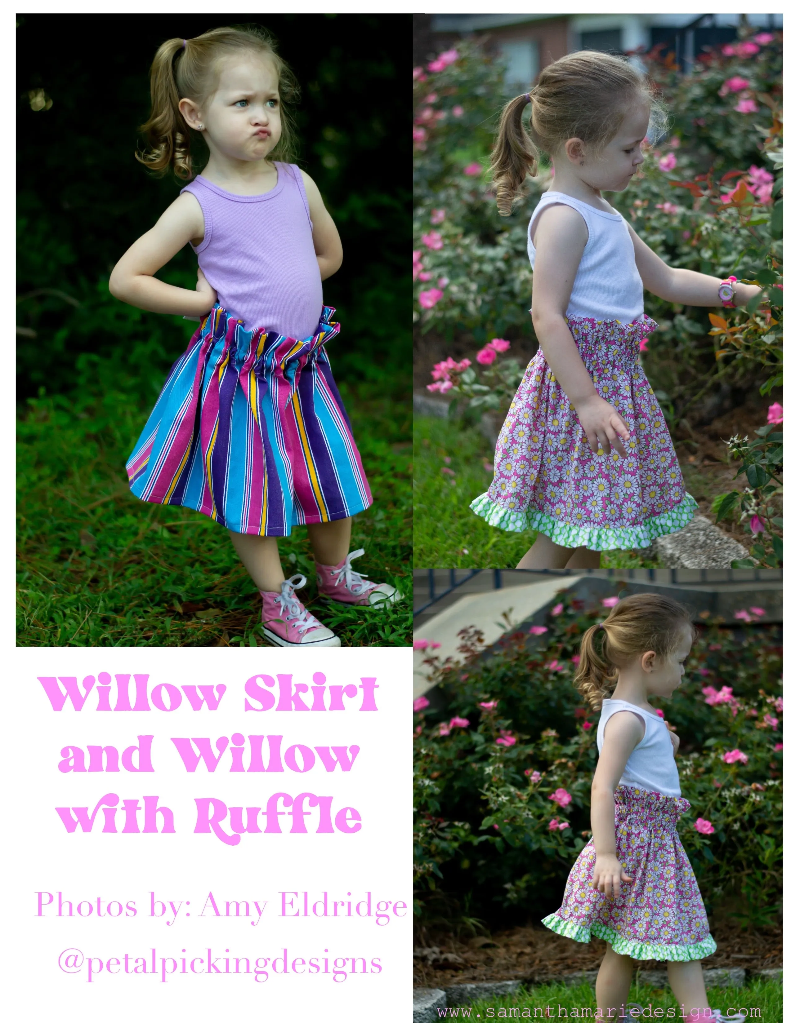 Youth Willow Skirt Digital Sewing Pattern Sizes NB-12Y