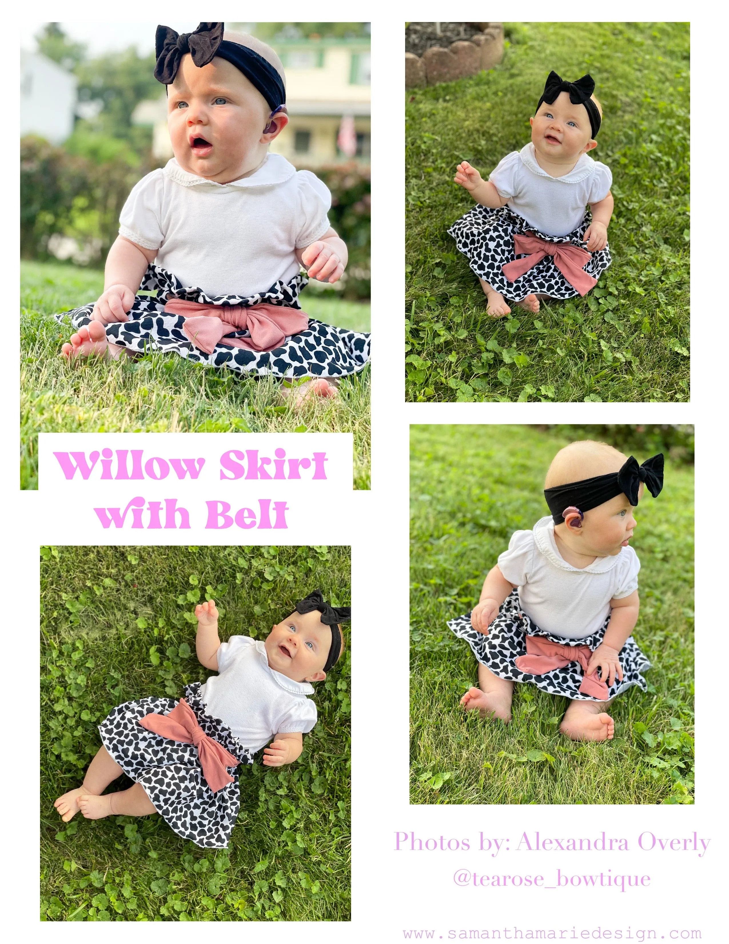 Youth Willow Skirt Digital Sewing Pattern Sizes NB-12Y