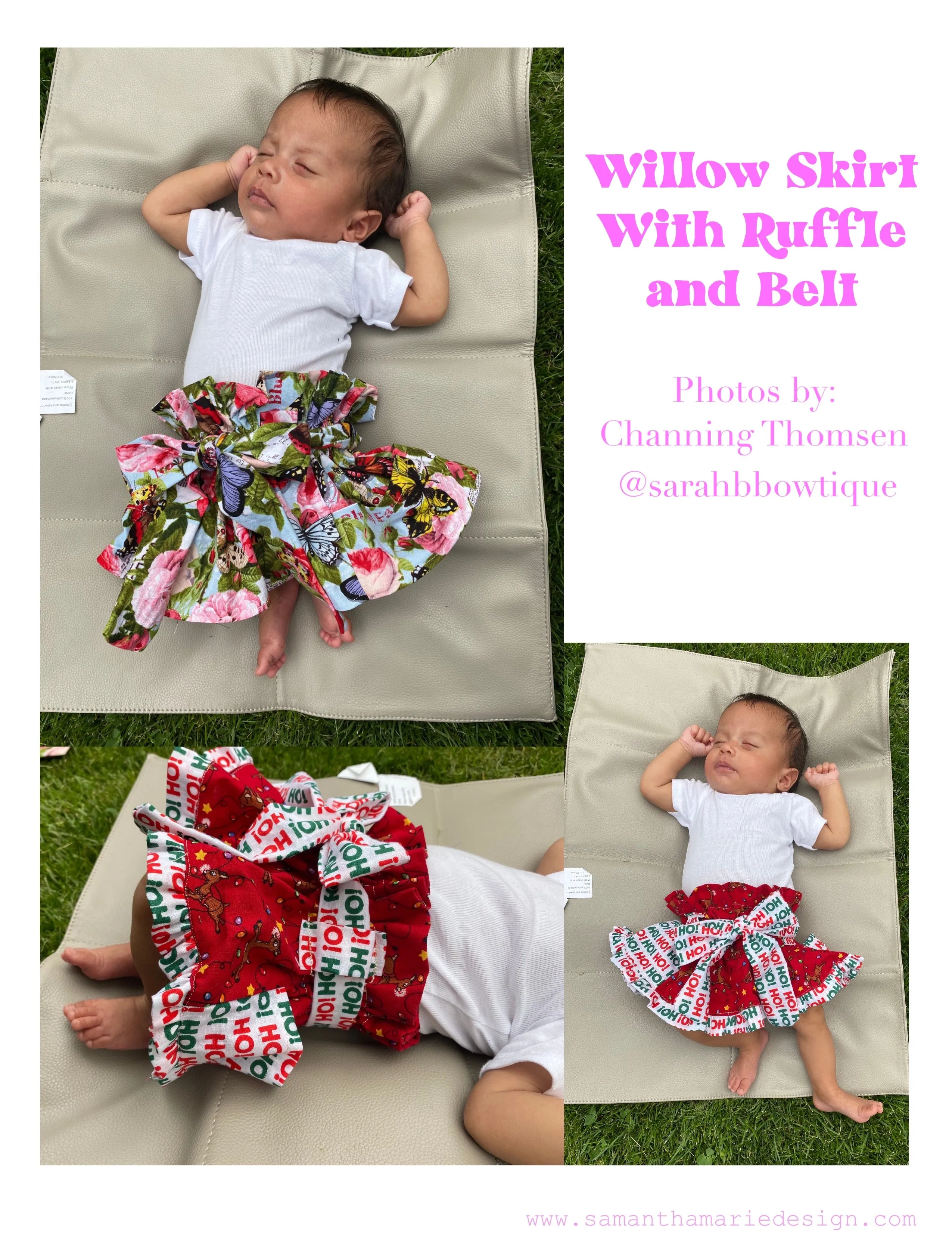 Youth Willow Skirt Digital Sewing Pattern Sizes NB-12Y