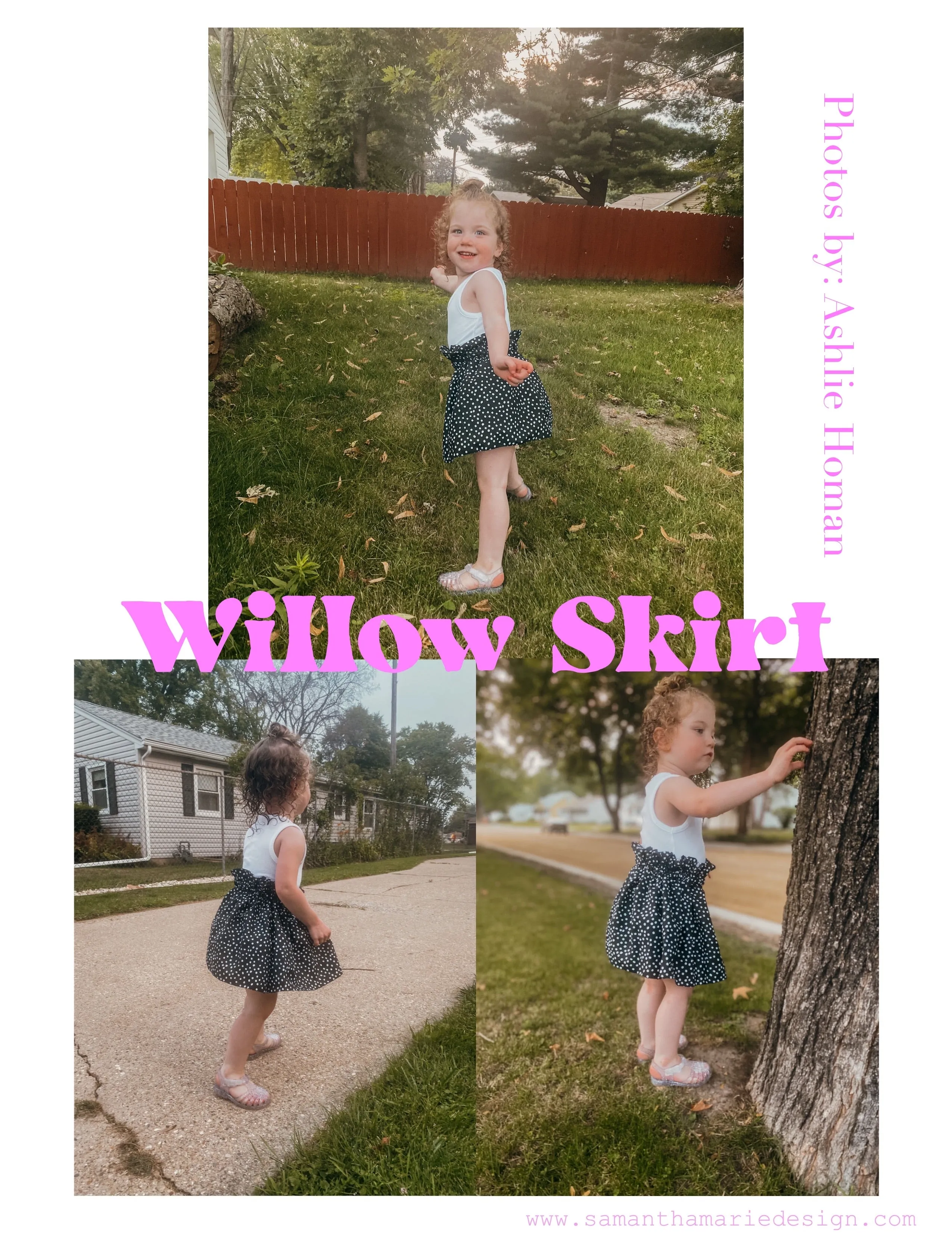 Youth Willow Skirt Digital Sewing Pattern Sizes NB-12Y